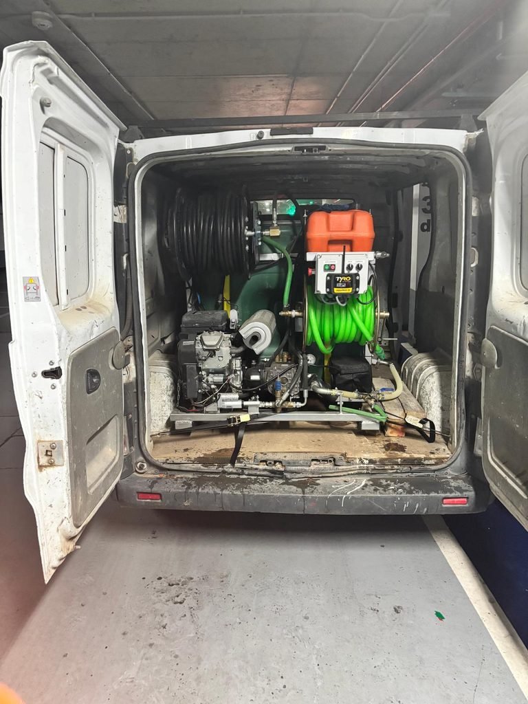 equipo de presión portátil para limpieza de parking
